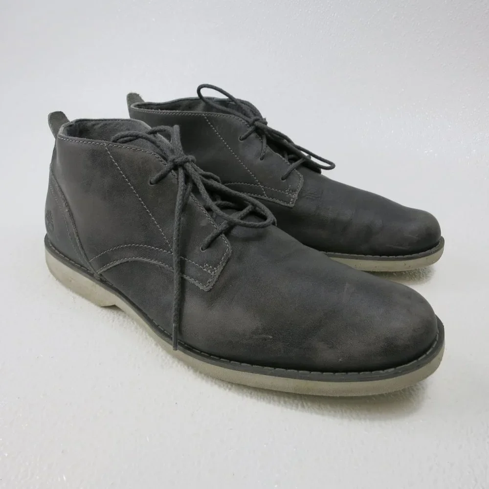 Timberland Light Soft Leather Comfort Chukka Boots Shoes Footwear Men's Size 9